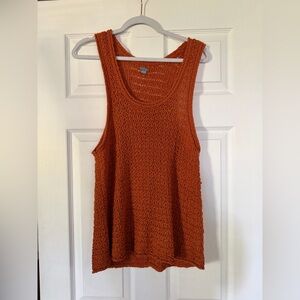 Aerie Rust Knit Tank Top